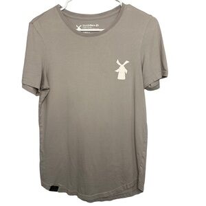 Dutch Bros “Be Aware” SMALL+MEDIUM Light Gray SOFT Tee Windmill DB 1992 VINTAGE
